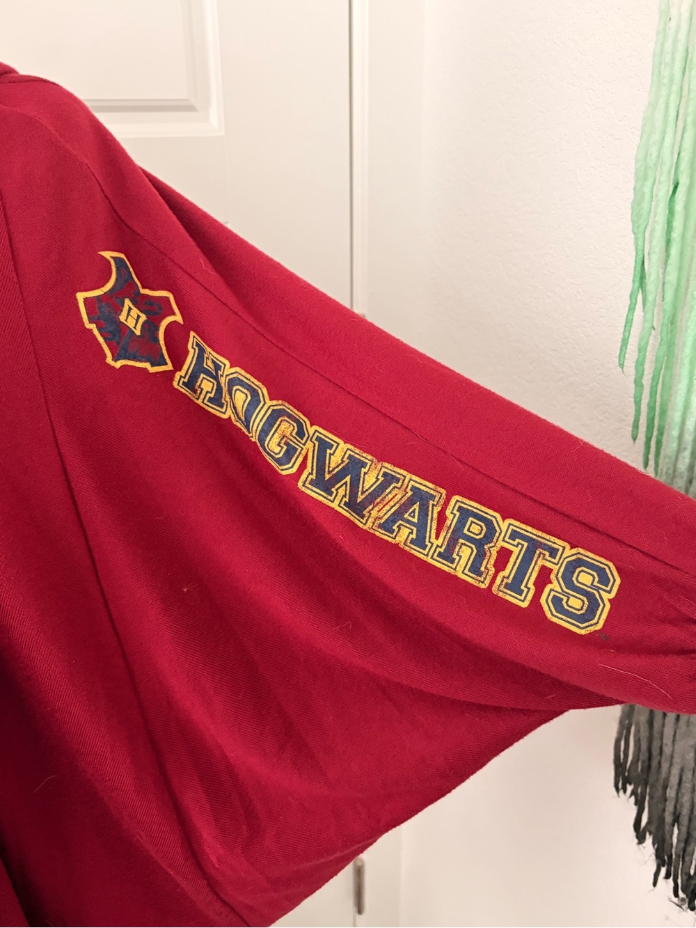 Crimson Hooded Capelet Cardigan - Picture 2 of 5
